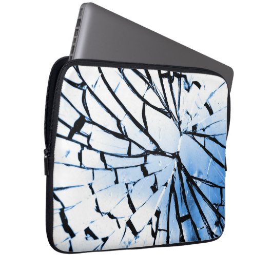 durchbrochenes Fenster Laptopschutzhülle (Vorne Rechts)