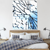 durchbrochenes Fenster Leinwanddruck (Insitu (Schlafzimmer))