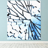 durchbrochenes Fenster Leinwanddruck (Insitu (Holzboden))