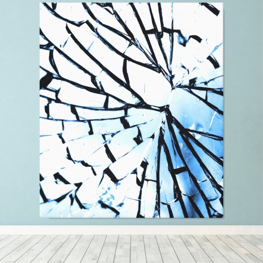 durchbrochenes Fenster Leinwanddruck (Insitu (Holzboden))