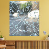 durchbrochenes Fenster Leinwanddruck (Insitu (Wohnzimmer))