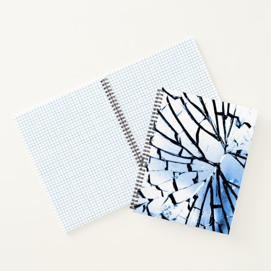 durchbrochenes Fenster Notizblock (Innenseite)