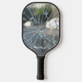 durchbrochenes Fenster Pickleball Schläger (Rückseite)