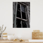 durchbrochenes Fenster Poster (Küche)