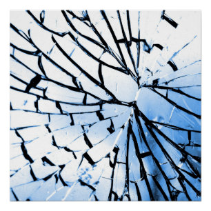 durchbrochenes Fenster Poster