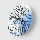 durchbrochenes Fenster Runde Wanduhr (Winkel)