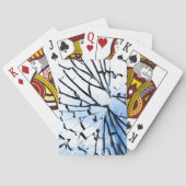 durchbrochenes Fenster Spielkarten (Rückseite)