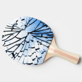 durchbrochenes Fenster Tischtennis Schläger (Seitenansicht)