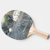 durchbrochenes Fenster Tischtennis Schläger (Seitenansicht)