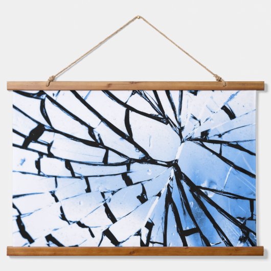 durchbrochenes Fenster Wandteppich Mit Holzrahmen (Vorderseite)