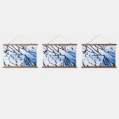 durchbrochenes Fenster Wandteppich Mit Holzrahmen (Dreifach)