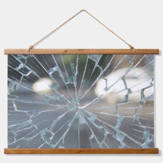 durchbrochenes Fenster Wandteppich Mit Holzrahmen (Vorderseite 3)