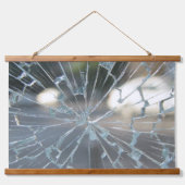 durchbrochenes Fenster Wandteppich Mit Holzrahmen (Vorderseite 2)