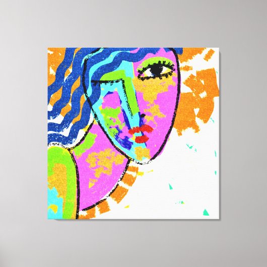 Durchbruch bei Abstrakter digitaler Malerei Leinwanddruck (Vorderseite)