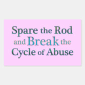 Durchbruch des Missbrauchs Rechteckiger Aufkleber (Vorderseite)