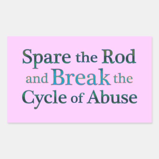 Durchbruch des Missbrauchs Rechteckiger Aufkleber (Vorderseite)