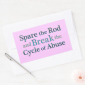 Durchbruch des Missbrauchs Rechteckiger Aufkleber (Umschlag)