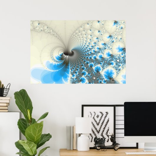 Durchbruch - Fraktal Art Poster (Heimbüro)