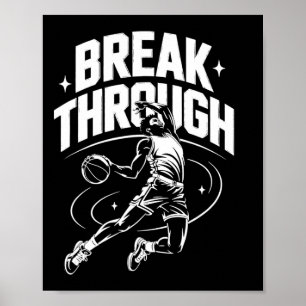 Durchbruch inspirierender und stärkender Sportler Poster
