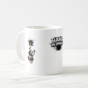 Durchbruch-Panda – Süße 3D-Wand-Illusionskunst Kaffeetasse