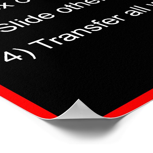 Durchbruch Poster (Ecke)