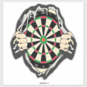 Durchbruch zum Bullseye - Ultimate Dartboard Aufkleber (Blatt)