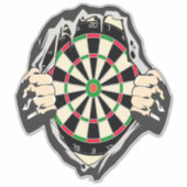 Durchbruch zum Bullseye - Ultimate Dartboard Aufkleber (Vorderseite)