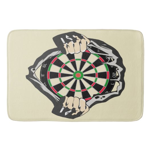 Durchbruch zum Bullseye - Ultimate Dartboard Badematte (Vorderseite)
