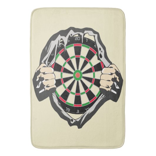 Durchbruch zum Bullseye - Ultimate Dartboard Badematte (Vorderseite Vertikal)
