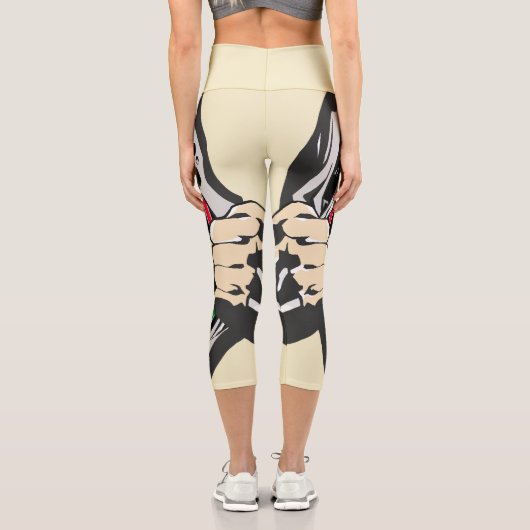 Durchbruch zum Bullseye - Ultimate Dartboard Capri Leggings (Rückseite)