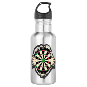Durchbruch zum Bullseye - Ultimate Dartboard Edelstahlflasche