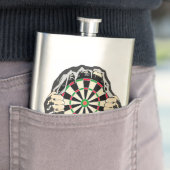 Durchbruch zum Bullseye - Ultimate Dartboard Flachmann (Beispiel)