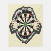 Durchbruch zum Bullseye - Ultimate Dartboard Fleecedecke (Vorderseite)