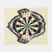 Durchbruch zum Bullseye - Ultimate Dartboard Fleecedecke (Vorderseite (Horizontal))