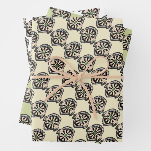 Durchbruch zum Bullseye - Ultimate Dartboard Geschenkpapier Set (Beispiel)