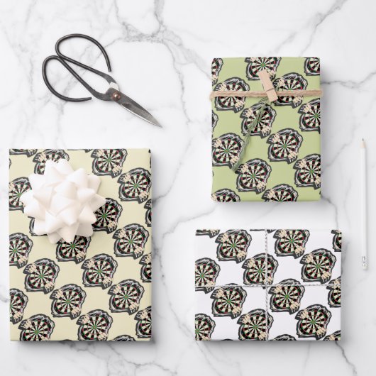 Durchbruch zum Bullseye - Ultimate Dartboard Geschenkpapier Set (Vorderseite)