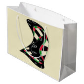 Durchbruch zum Bullseye - Ultimate Dartboard Große Geschenktüte (Rückseite Schrägansicht)