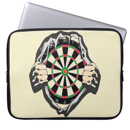 Durchbruch zum Bullseye - Ultimate Dartboard Laptopschutzhülle (Vorderseite)