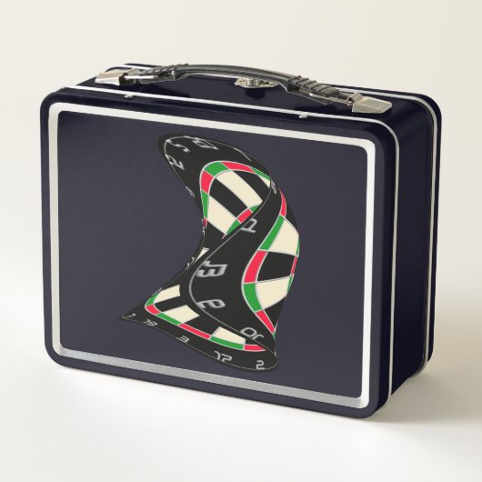 Durchbruch zum Bullseye - Ultimate Dartboard Metall Brotdose (Rückseite)