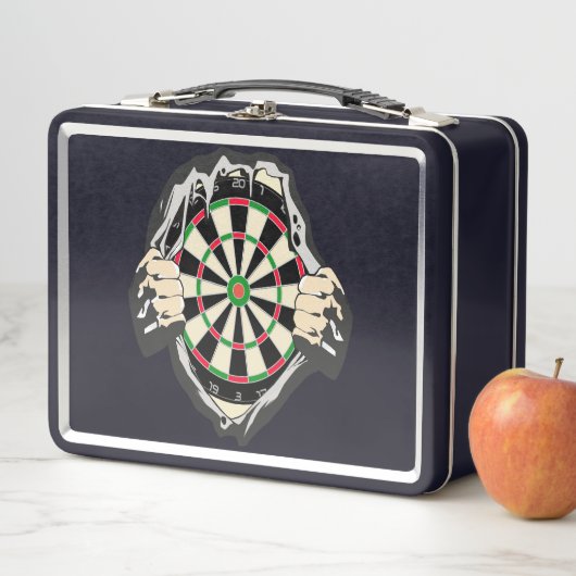 Durchbruch zum Bullseye - Ultimate Dartboard Metall Brotdose (Beispiel)