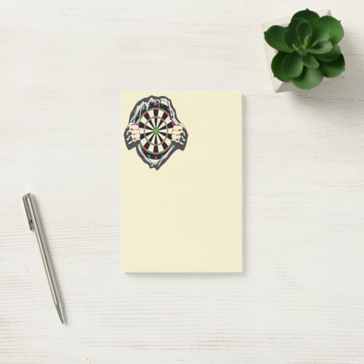 Durchbruch zum Bullseye - Ultimate Dartboard Post-it Klebezettel (Büro)