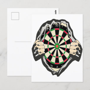 Durchbruch zum Bullseye - Ultimate Dartboard Postkarte