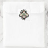 Durchbruch zum Bullseye - Ultimate Dartboard Quadratischer Aufkleber (Tasche)
