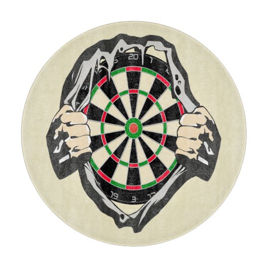 Durchbruch zum Bullseye - Ultimate Dartboard Schneidebrett (Vorderseite)