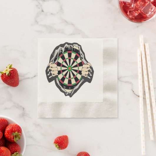 Durchbruch zum Bullseye - Ultimate Dartboard Serviette (Beispiel)