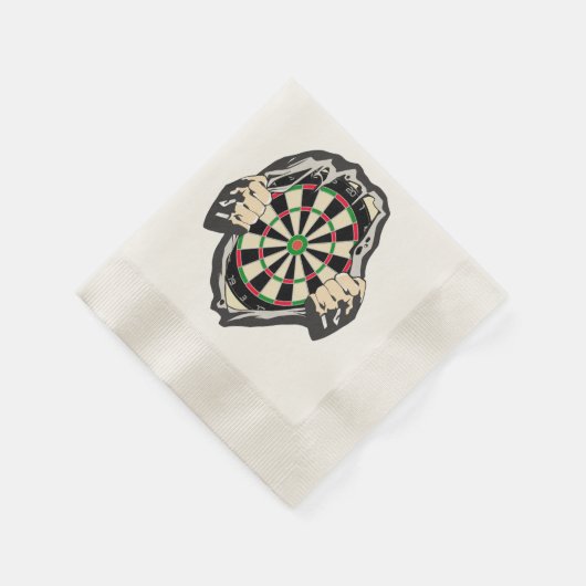 Durchbruch zum Bullseye - Ultimate Dartboard Serviette (Ecke)