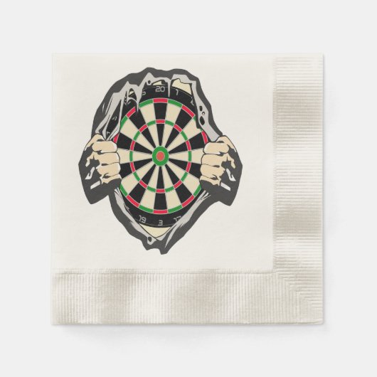 Durchbruch zum Bullseye - Ultimate Dartboard Serviette (Vorderseite)