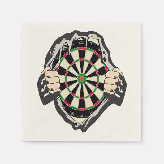 Durchbruch zum Bullseye - Ultimate Dartboard Serviette (Vorderseite)