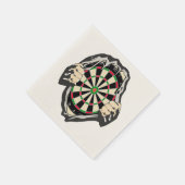Durchbruch zum Bullseye - Ultimate Dartboard Serviette (Ecke)
