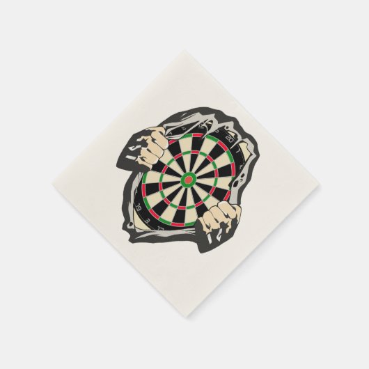 Durchbruch zum Bullseye - Ultimate Dartboard Serviette (Ecke)